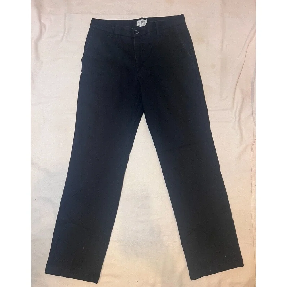 DOCKERS SZ 32 x 32 Black Straight Fit Mens Pants E7